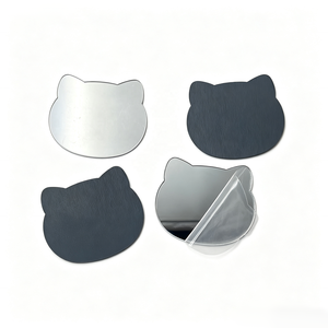 Custom Die Cut Cat Shape Back Paint Acrylic <b>Mirror</b> for Phone Case Back Decoration DIY <b>Craft</b> Ornament - Product Image 1