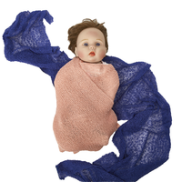 Couverture d'emmaillotage pour bébé en fibre acrylique douce pour la peau