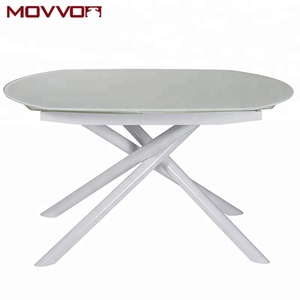 Di alta Qualità Superiore di <span class=keywords><strong>Vetro</strong></span> da cucina <span class=keywords><strong>tavolo</strong></span> da <span class=keywords><strong>pranzo</strong></span> di lusso Moderno 6 Sedili Solido per Sala da <span class=keywords><strong>pranzo</strong></span> - Product Image 5