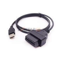 Cable programador OBD2, 409,1, 16 Pines, OBD a conector de interfaz USB, Cable de diagnóstico de escáner automático, Cable OBD resistente de 3 metros