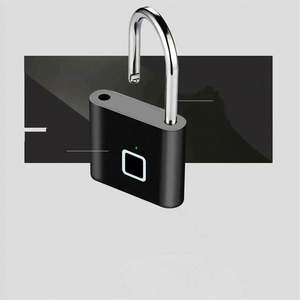 Keyless USB Charging <b>Fingerprint</b> <b>Lock</b> Smart Padlock Waterproof <b>Door</b> <b>Lock</b> Unlock Portable Anti-theft Durable Smart Home - Product Image 3
