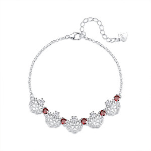 Bracelets à chaîne réglables en argent sterling 925 avec pierres naturelles rondes de 3 mm, bijoux en pierres précieuses colorées pour femmes - Product Image 1