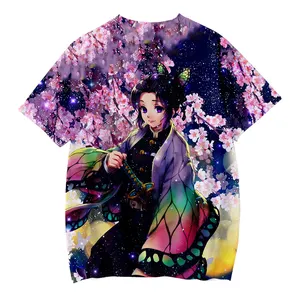 Anime Demon Slayer Kamado Tanjirou 3D t shirt fabric Summer oversized tshirt unisex apparel > men's clothing> men's t-shirts