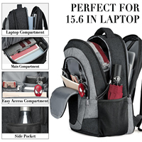 Mochila Personalizable para Hombre, Gran Capacidad, Estilo Simple para Negocios y Viajes, Impermeable, para Ordenador Portátil y Actividades al Aire Libre