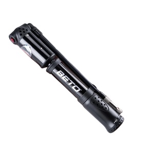 Bomba de Bicicleta BETO de Aleación de Aluminio para Neumáticos y Horquillas, 300 PSI, Válvulas Presta/Schrader, Mini Bomba Manual con Manómetro - Product Image 1