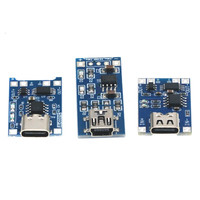 Module de charge Type C TP4056 pour batterie lithium 18650 3.7V 3.6V 4.2V, carte de charge de batterie lithium 1A avec ports Type C Mini Micro USB