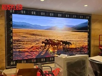 Écran d'affichage vidéo LED d'intérieur ROSYLED P2.5 2.5 mm 3840x1920 mm 12.6x6.3 pieds pour église TV aux États-Unis