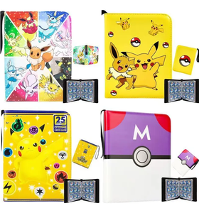 สมุดใส่การ์ดพรีเมียมแบบซิปหนัง PU 9 ช่องใส่การ์ด 50 หน้าสองด้าน ใส่การ์ดได้ <span class=keywords><strong>900</strong></span> ใบ สำหรับการ์ดเกม TCG <span class=keywords><strong>MTG</strong></span> พร้อมโลโก้สั่งทำ - Product Image 2