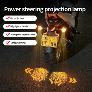 Feux de signalisation LED pour moto, projecteur lumineux coloré, clignotants séquentiels en forme de flèche d'aigle - Product Image 3