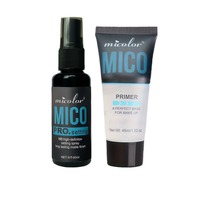Spray Fijador de Maquillaje 2 en 1, Gel Base de Larga Duración, Control de Grasa, Acabado Mate, Kit Cosmético Facial