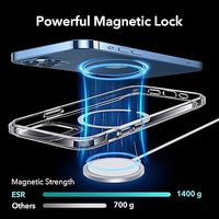 Échantillon Gratuit Transparent Acrylique + TPU Cas de Téléphone Magnétique pour iPhone 16 15 14 13 12 11 Pro Max Accessoire pour Téléphones Mobiles