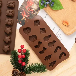Moldes de silicona con temática navideña para hornear, Para Chocolate, pastel, galletas, dulces, gran oferta, Amazon