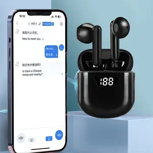 Language Translator Earbuds Two-Way Translator Device with APP Voice Translator for Exploring Expat Life Freely