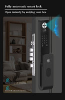 Serrure de porte intelligente AF084 AF083, reconnaissance faciale 3D, mot de passe par empreinte digitale, carte IC, serrure à commande à distance par téléphone Tuya WiFi