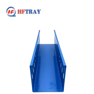 รางเคเบิลเหล็กชุบสังกะสีกันไฟสำหรับภายนอกอาคาร ขนาดกว้าง 100 มม. เคลือบสีฝุ่น กันน้ำ สำหรับงานอุตสาหกรรม - Product Image 4