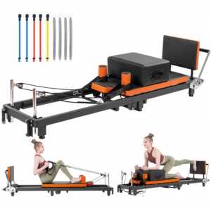 เครื่องพิลาทิสเรฟอร์มเมอร์ไม้เมเปิลคุณภาพสูง CZFIT แบบพกพาสำหรับใช้ในบ้านหรือสตูดิโอ เหมาะสำหรับการออกกำลังกายกล้ามเนื้อแกนกลางลำตัว - Product Image 1