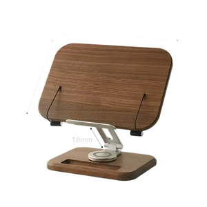 Soporte de Lectura Ajustable de Madera 340x235mm, Soporte de Libros de Escritorio con Altura Ajustable, Madera de Nogal, para Oficina y Hogar - Product Image 5