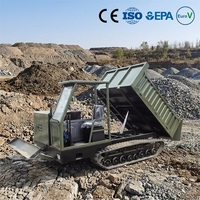 Camion benne sur chenilles de 5 tonnes avec bras d'excavatrice, benne hydraulique, pour l'exploitation minière, la construction de vergers, directement de l'usine