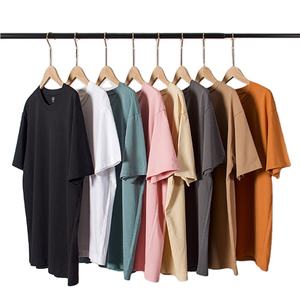 Camiseta de Gran Tamaño de Alta Calidad, 210 Gramos, Tejido Sólido, Personalizada con Bordado, 100% Algodón para Hombre - Product Image 1