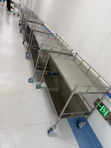 Xe đẩy bằng thép không gỉ 304/316 dùng cho bệnh viện, phòng thí nghiệm và nha khoa - Product Image 2