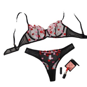 Abito da notte Sexy maturo di buona qualità con ricamo trasparente personalizzato - Product Image 3