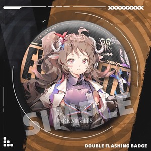 Badge en tôle imprimé <span class=keywords><strong>Arknights</strong></span> Guzi 75 mm, grand format, double flash, Lin Miao Mace Qiu Bailuo Gosevishe Dale, cadeau d'affaires, broche - Product Image 4