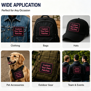 Servicio Integral de Fábrica ODM OEM Diseño Personalizado Logotipo Borde Merrow Parches Bordados Termoadhesivos Accesorios de <span class=keywords><strong>Ropa</strong></span> - Product Image 4