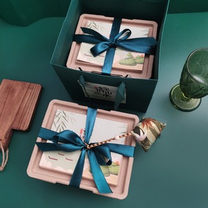 Cajas de pulpa de papel biodegradable ecológicas de alta gama, vajilla de mano y productos para el hogar, embalaje de regalo, uso Industrial - Product Image 2