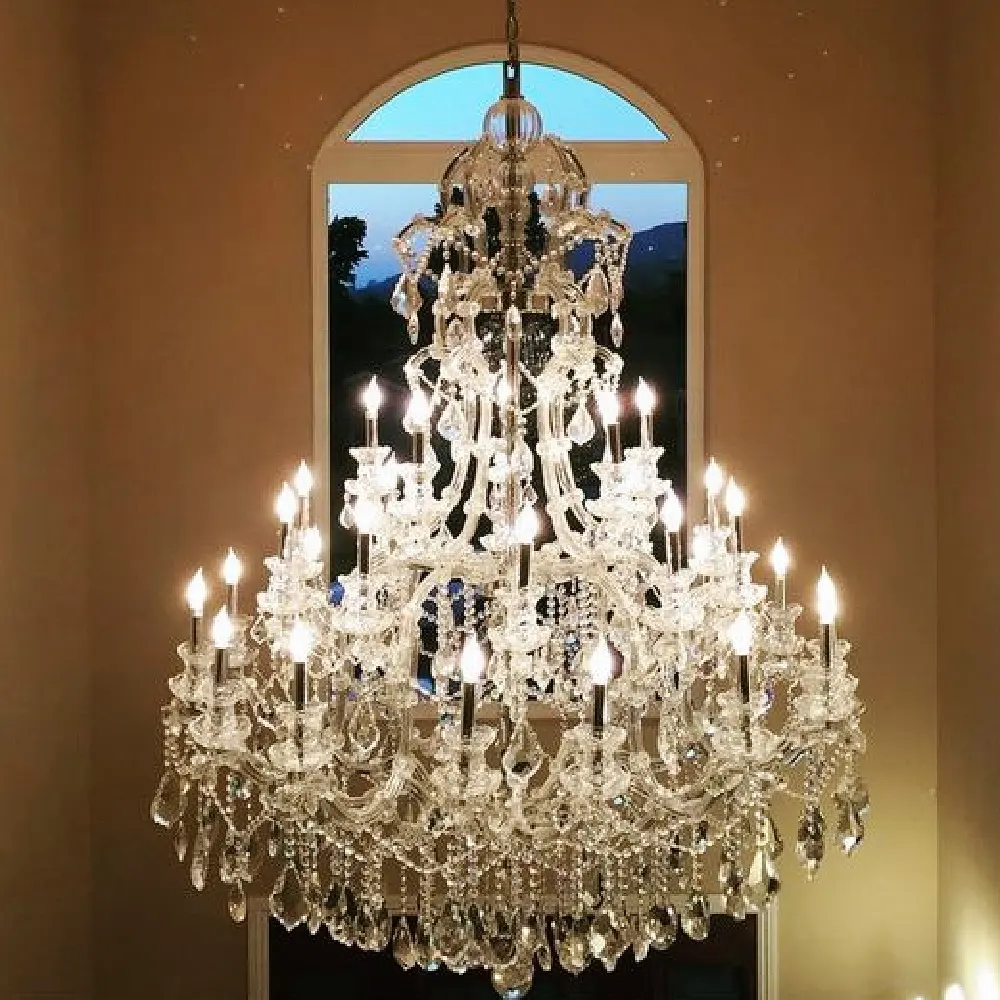 Modern K9 Luxury Crystal chandelier Living Room Cristal Home Lighting Fixture Large Lustres cristal pendant lamps