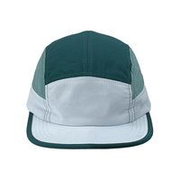 Gorra de Campamento Personalizada de Cuero y Goma con Logotipo, 7 Paneles, Visera Plana, Secado Rápido, Poliéster Impermeable, para Adultos, Correr, Deportes al Aire Libre