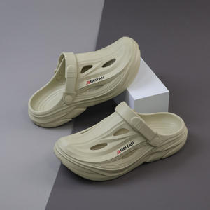 รองเท้าแตะผู้ชาย Beiyang สำหรับฤดูร้อน แบบสวมใส่กลางแจ้ง กันลื่น พื้นหนา EVA ปิดนิ้วเท้า รองเท้ากีฬา รองเท้าขับรถ ส้นกลาง 2-3 ซม. - Product Image 1