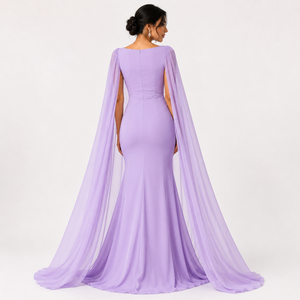 Vestido Maxi de Verano sin Tirantes 2026, Vestido Elegante Informal de Gasa Lila para Mujer, Talla Grande - Product Image 3