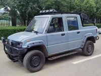 Mini voiture de tourisme électrique version King 4WD 4x4 double cabine avec 4 sièges véhicule à énergies nouvelles de Chine
