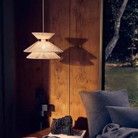 Lampe de table et suspension de design italien nordique Wabi-sabi inspiré du fil de soie pour décor de salle d'exposition de restaurant japonais