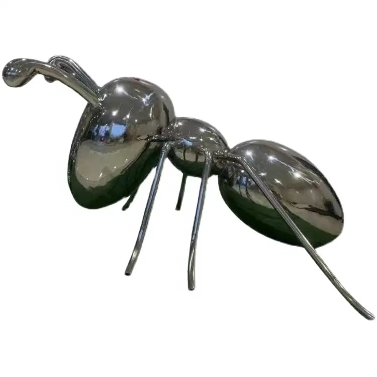 Stainless steel ant sculpture stainless steel animal sculpture large animal sculptures