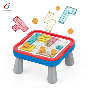 Ensemble de table d'étude avec blocs de construction pour enfants Chengji, jeu de puzzle de logique, puzzle <span class=keywords><strong>Tangram</strong></span> en plastique coloré, jouets éducatifs - Product Image 1