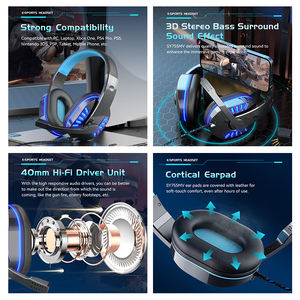 Soyto SY755 OEM de fábrica al por mayor con cable RGB luminoso auriculares para juegos auriculares con micrófono <span class=keywords><strong>precio</strong></span> barato para PC PS4 Xbox - Product Image 5