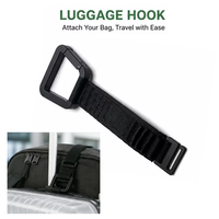 Crochet de fixation en aluminium pour valise, sac à dos et bagages avec sangles de bagage réglables en nylon pour les voyages d'affaires