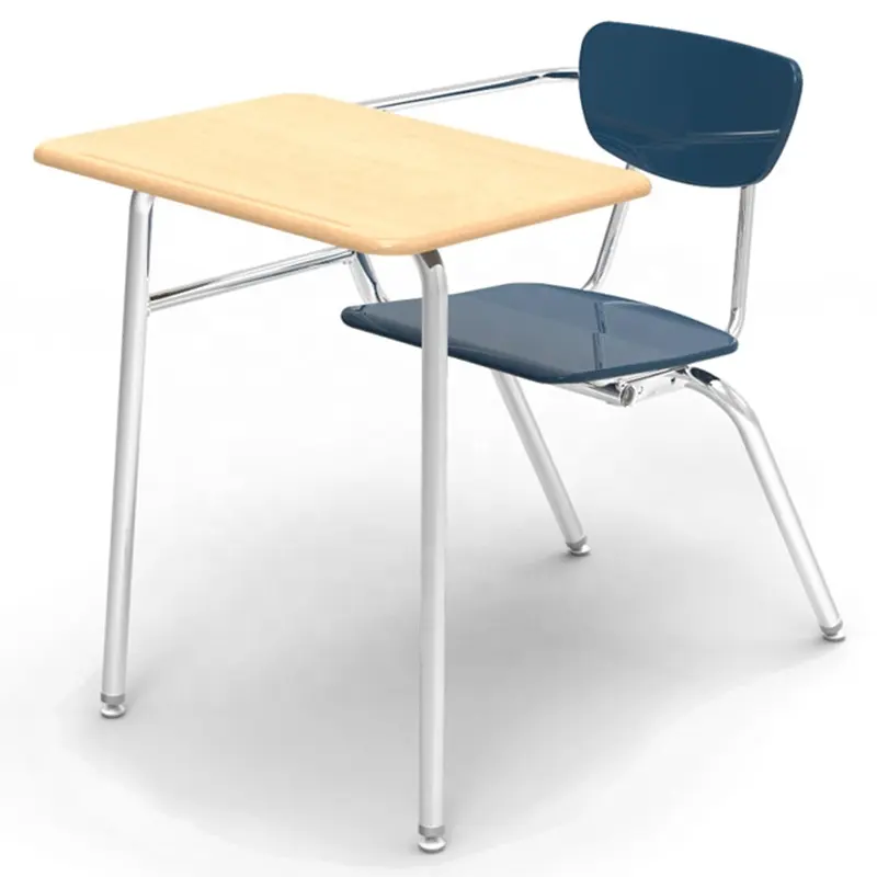 Chaise d'écriture moderne en plastique, pour étudiants, Table d'étude avec tapis d'écriture