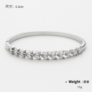 Bán Sỉ Vòng Tay Pha Lê Lấp Lánh Đá Zircon Sang Trọng Mạ Vàng Bạc Cho Nữ Vòng Tay Vòng Tay Vòng Đeo Tay Bằng Đồng - Product Image 5