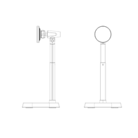 Bras flexible de bureau N52 support magnétique d'enregistrement vidéo de téléphone angle réglable support mobile support de téléphone pour bureau magnétique