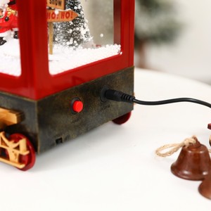 Vente en gros Ensemble de trains de Noël avec <span class=keywords><strong>neige</strong></span> légère Musique pour festivals Décorations en plastique - Product Image 3