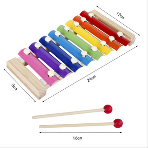 Jouet à main en bois à huit tons pour bébés et tout-petits, instrument de musique éducatif précoce, jouet pour enfants à 8 gammes - Product Image 2