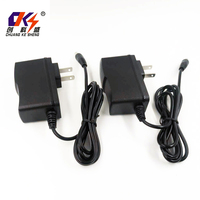 Adaptador de Corriente Personalizado de 12V 1A, Negro, Transformador de 5.5*2.1mm, Fuente de Alimentación de CC de 12W, Adaptador de Pared de 12V 1A con Enchufe Estadounidense