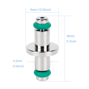 DIDEEP Scuba <b>Diving</b> Pressure Gauge Spool Pin, Dive <b>Regulator</b> Gauge Repair Replacement Parts With O‑Ring Seal - Product Image 4