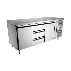 Équipement de réfrigération commerciale robuste, <span class=keywords><strong>réfrigérateur</strong></span> sous comptoir pour restaurants / réfrigérateurs à congélateur inférieur - Product Image 4