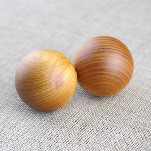 Boules en bois massif de buis Ling Gusi, diamètre 40 mm, artisanat manuel pour personnes d'âge moyen et âgées - Product Image 2