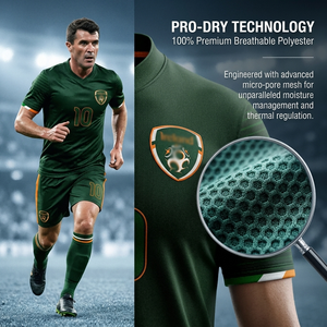 Maillots de football unisexes à col rond en polyester Dry-fit, personnalisés OEM, impression numérique, version joueur, séchage rapide, respirants - Product Image 2