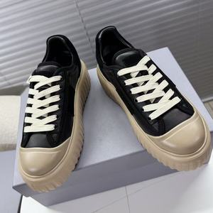 Zapatillas de Baloncesto con Plataforma y Punta Redonda, Diseño Casual de Lujo con Parte Superior de Cuero Genuino, Antideslizantes y Siempre a la Moda - Product Image 4