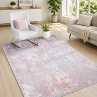 Moderner Minimalistischer Abstrakter Luxus-Teppich mit Distressed-Effekt, Rutschfester Kristallvelours-Teppich für Wohnzimmer und Schlafzimmer, Großhandel